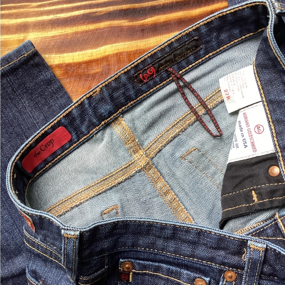 Ag Adriano Goldschmied The Crop Jeans Size 27R - Picture 3 of 3